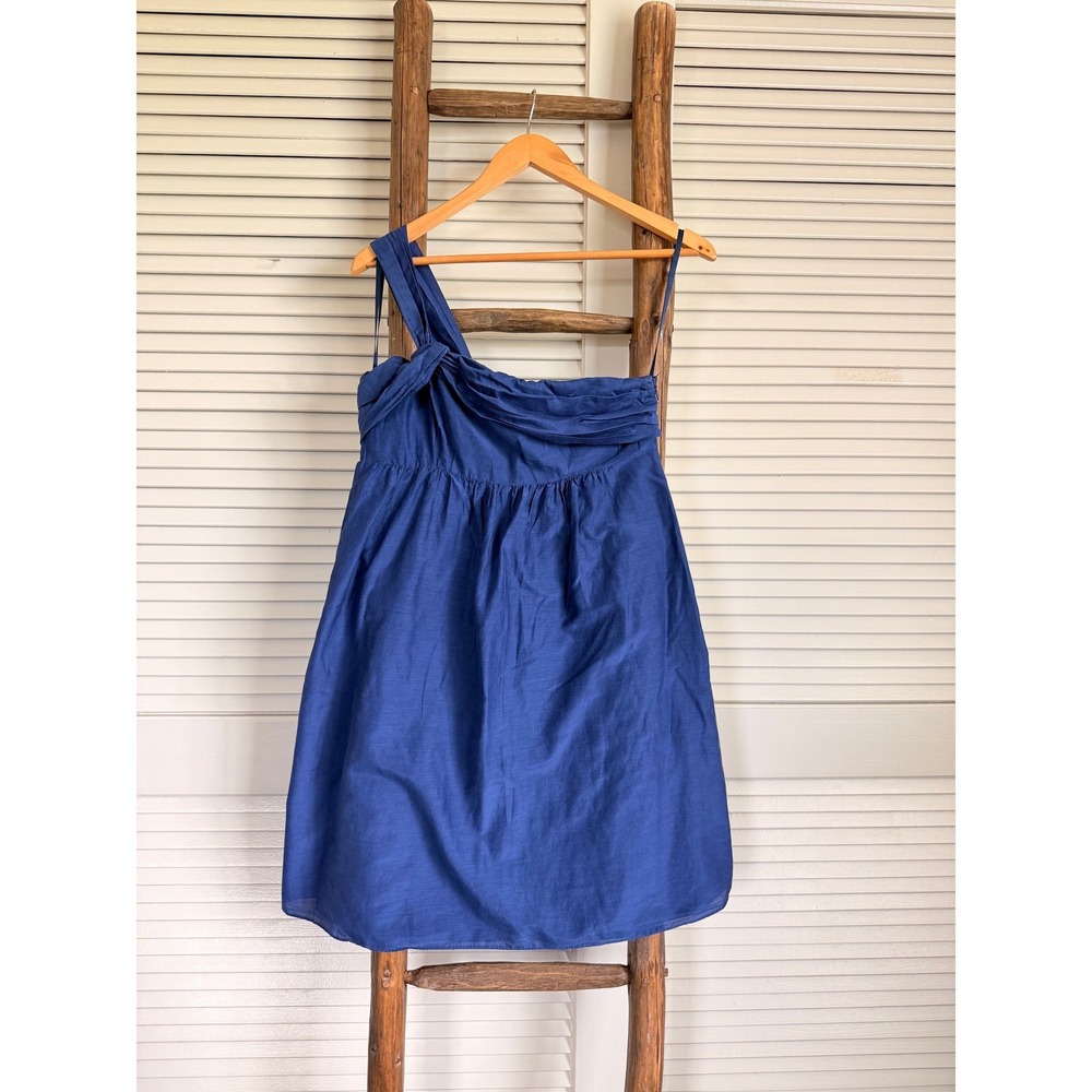 Ann Taylor Loft One Shoulder Dress 4‎ Blue
